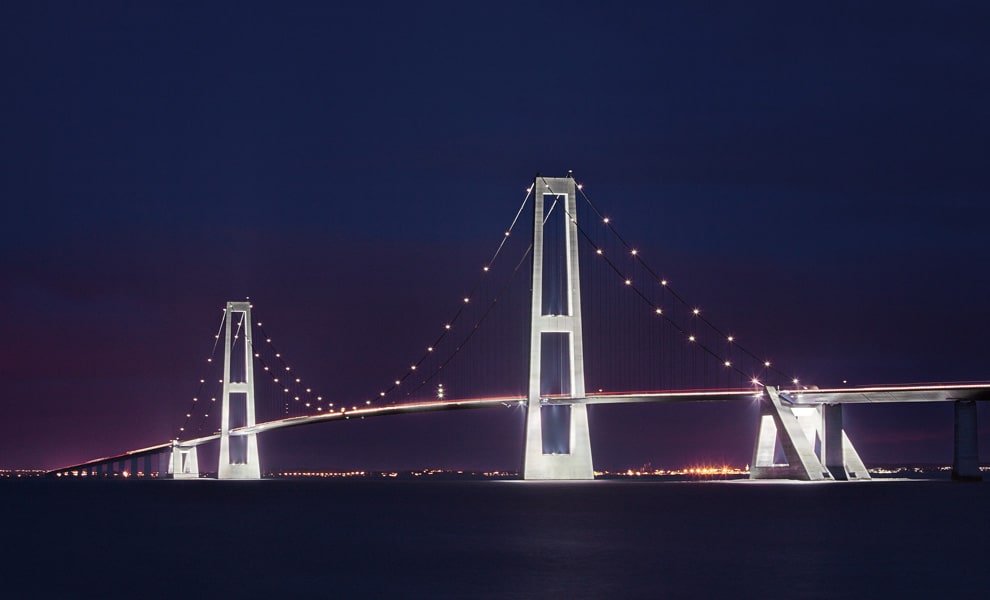 great belt fixed link bridge denmark